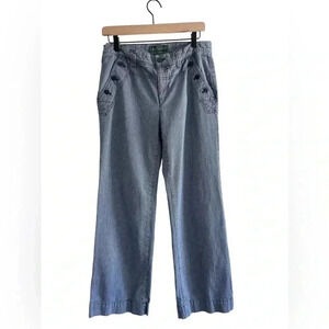 LRL Lauren Jeans Co Sailor Button Pants